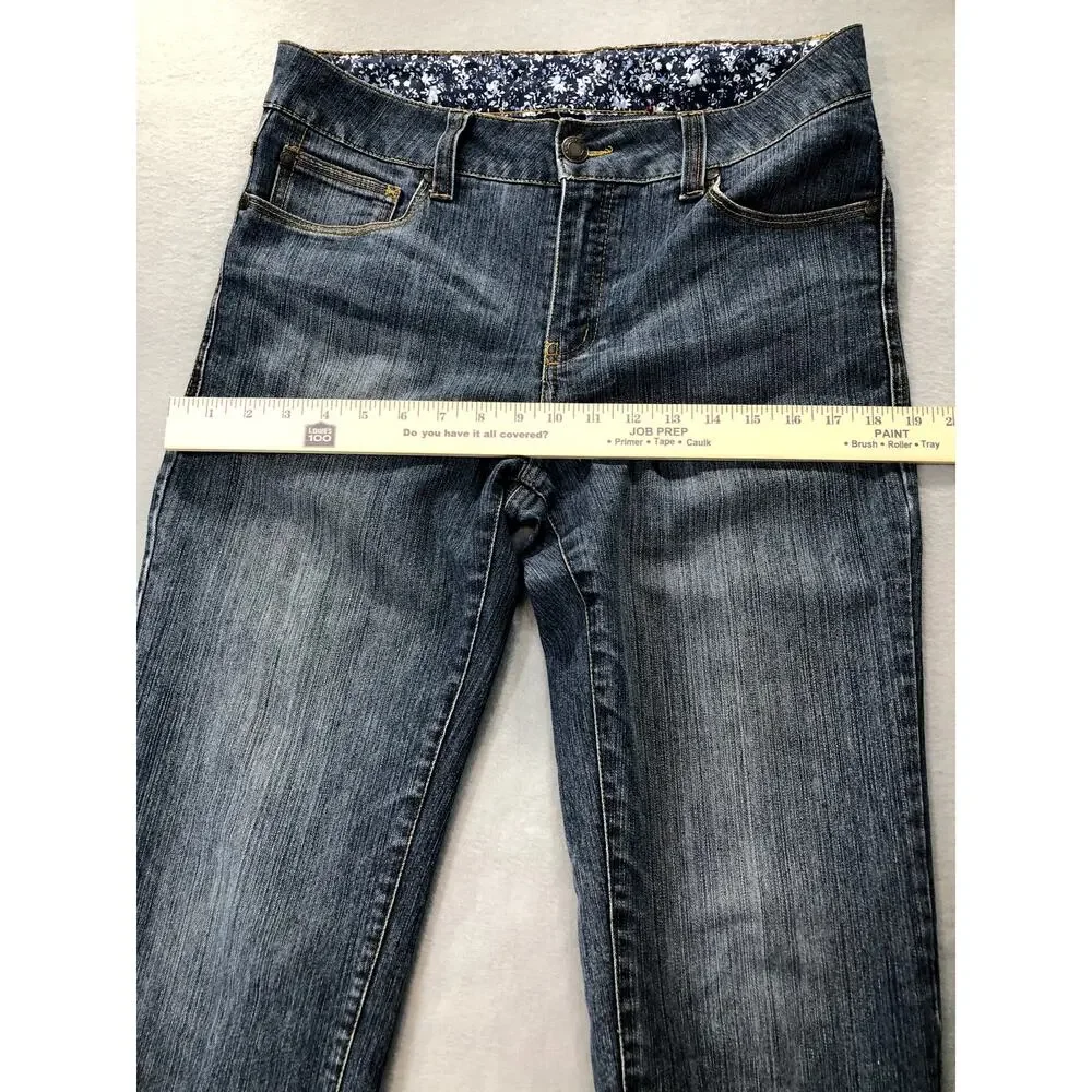 Faded Glory Womens Cropped Stretch Jeans Size 8 - Picture 7 of 11